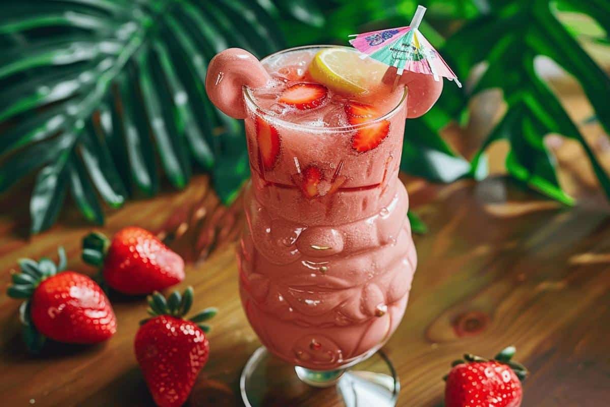 Cocktail barbapapa limonade fraise : recette