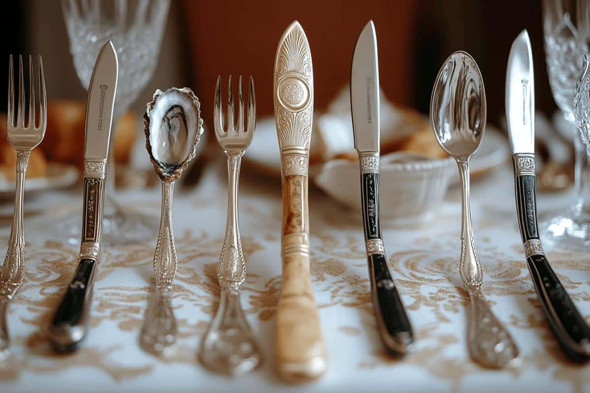Comment ranger les couverts à la fin d'un repas ?